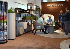 A look into the showroom of Narbutas, an international office furniture manufacturer in Lithuania. The company has an extensive product range.