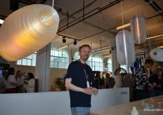 Yoeri Nagtegaal from outil.li, which presented a new series of lamps with wireless control. "We use small-scale, digital production methods, recycled and reusable materials, and produce and design everything in-house."