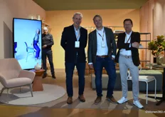 Allard van Etten, Maikel Ruijs (the new CEO) and Peter van Schie (from left to right) of bert plantagie, which also makes design furniture for the hospitality division. Its signature can be found in various semi-public spaces such as offices, restaurants, and hotels.