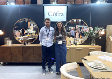 Brendan and Christina Byrne from the brand Cofra sell furniture imported from Ukraine.