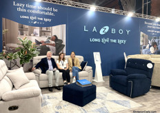 Michael Shannon, Katie Broadley and Holly Cutting from La-Z-Boy. ‘It’s great to be back in Manchester.’ The brand’s CEO, Melinda Whittington spoke at the Women in Furniture Network Brunch on the second day of the fair.