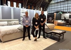 Paul Clayton, Rachael Davis and Tom Dixon from Softspot. At the fair they presented beds and motion furniture. ‘This is the first time we are at a furniture retail fair. Our main company, Pride Mobility, recently expanded the collection from mobility products to furniture.’