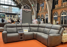 One of the new models of RS Furniture: Techtronic corner. The company, based in Oldham, has the ‘fastest moving recliner sofas in the UK’, they say.