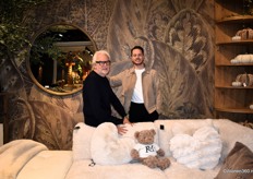 CEO Henk Teunissen of Rivièra Maison with his son Sjors, who manages the day-to-day operations of the international label that showcased mainly interior products in light colors in Paris.