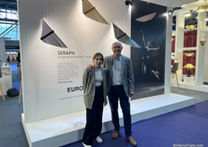 Natalia Kuzera and Jonathan Lucas of Elstead Lighting. The UK-based company brought their latest collection to the fair...