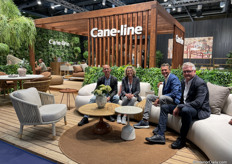 Per Stenger Lasen and his colleagues at Cane-line. The Danish brand recently launched the popular Mellow Sofa. 'Bringing the indoor outdoor,' says Per. 