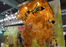 Another eye catcher was this beehive, also made of the popular Italian glass.