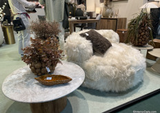 A popular piece was this fluffy chair.