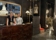 Labyrinthe Interiors is a French brand that makes pieces inspired by the Napoleon-style craftsmanship in Egypt. We were welcomed by designer Alae Hornhuis and Nino Kamps.