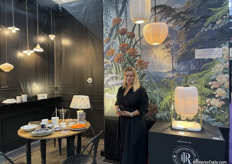 Géraldine Delettre of the French brand Reminiscence Home showed her new porcelain pieces.