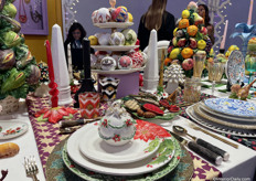 Pieces of the new Christmas collection were also visible at the incredibly decorated table.