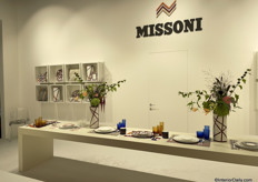 The Missoni stand had decorative vases and tableware collections.