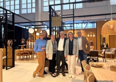 The team from Danish brand CASØ Furniture pose for the photo.