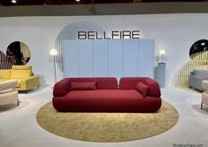 Bellfire's Bello sofa from Estonia attracted good attention because of its wine-red colour.