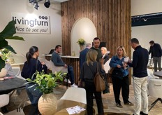 Cosy crowds at the Livingfurn and Brix stand.