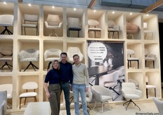 Moods Collection presented its brand new chair concept and introduced the 'Moods chair configurator' at the fair.From left, Esther van den Heuvel, Sjors Brekoo and Rens.