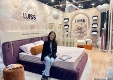 Daniela Nutu from the premium furniture brand for sleep and relaxation Luiss, also from Romania. 