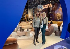 At the left Mirjam Snapper with Sylwia van Verseveld from the Dutch brand Eaysofa. The company was present for the first time at Maison&Objet in Paris. 