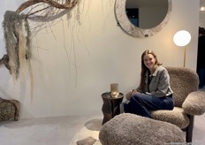 Aurelie Rybski from Dome Deco poses with one of the new models from the NOVA collection.