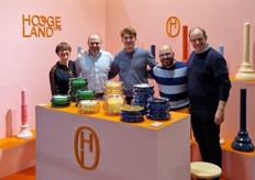 The team at Hoogeland, a candle company founded in 1770, with Lisa Smith, Loïc Chauteau, designer Lex Poot, Luuk Jaspers and Jim Castelein.