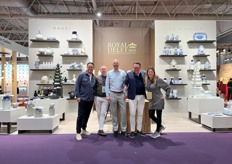 The Royal Delft team, with, from left to right, Joffrey Wallonker, Giel Seppen, Hessel Hoekstra, Jeroen Puyman and Sophie van de Ven.