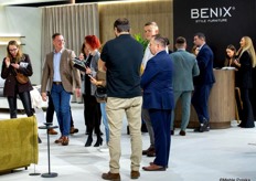 Activity at the Benix Style Furniture booth.